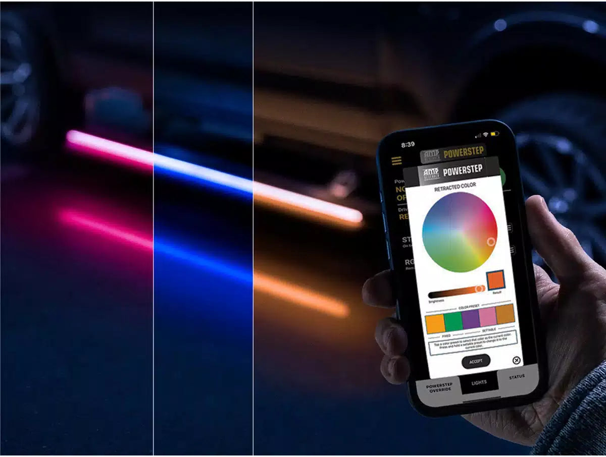 AMP Research PowerStep Vision 2022-2025 Silverado/Sierra 1500 Side View