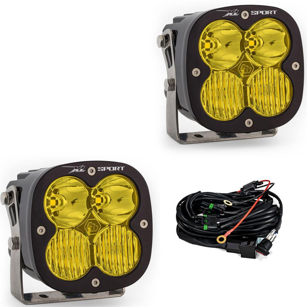 Baja Designs XL Sport LED Light Display of Included Parts