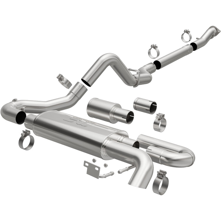 MagnaFlow 2021-2025 Ford Bronco Overland Series Cat-Back Performance Exhaust System Front View