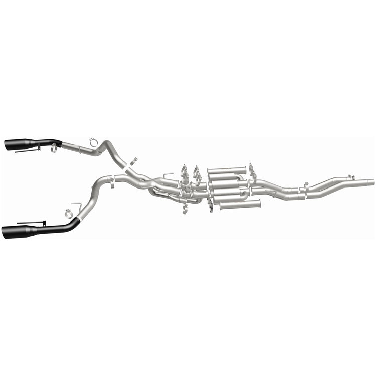 MagnaFlow 2021-2025 Ford F-150 xMOD Series Cat-Back Performance Exhaust System Front View