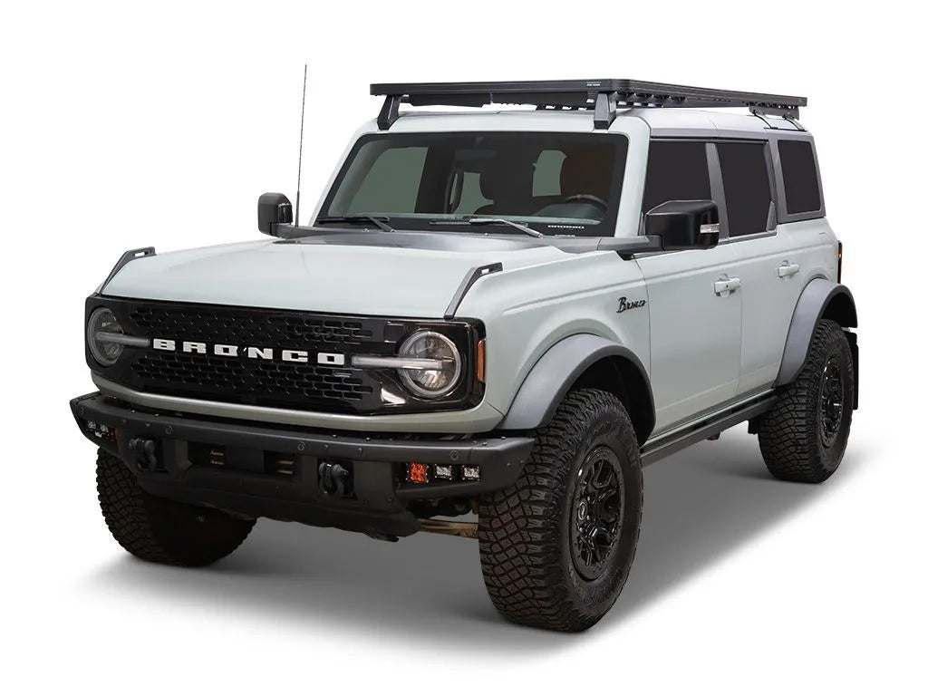 '21+ Bronco 4-Door w/ Hard Top Slimline II Roof Rack Display on Vehicle