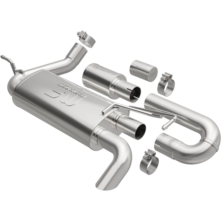MagnaFlow Overland Series Axle-Back Performance Exhaust System 19668 Front View