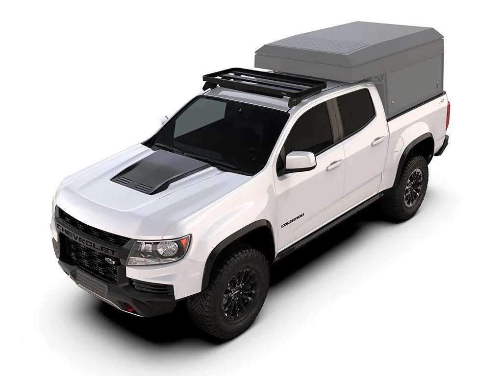 Chevrolet Colorado /GMC Canyon ZR2 2nd Gen (2015-2022) Cab Over Camper Slimline II Roof Rack Kit Front View