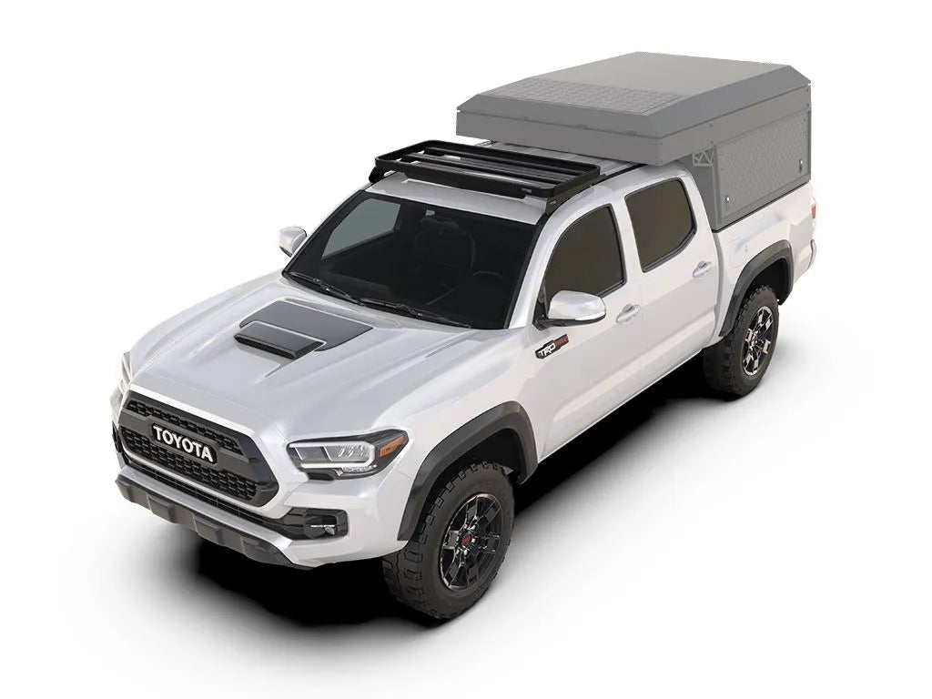 Toyota Tacoma 3rd Gen (2015-2023) Cab Over Camper Slimline II Roof Rack Kit Front View