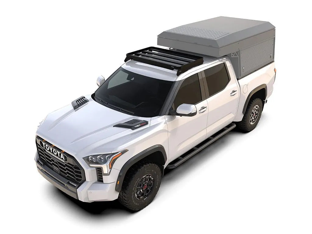 Toyota Tundra (3rd Gen) Cab Over Camper Slimline II Roof Rack Kit Front View
