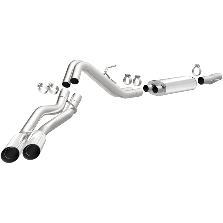 MagnaFlow 2010-2014 Ford F-150 Street Series Cat-Back Performance Exhaust System Front View