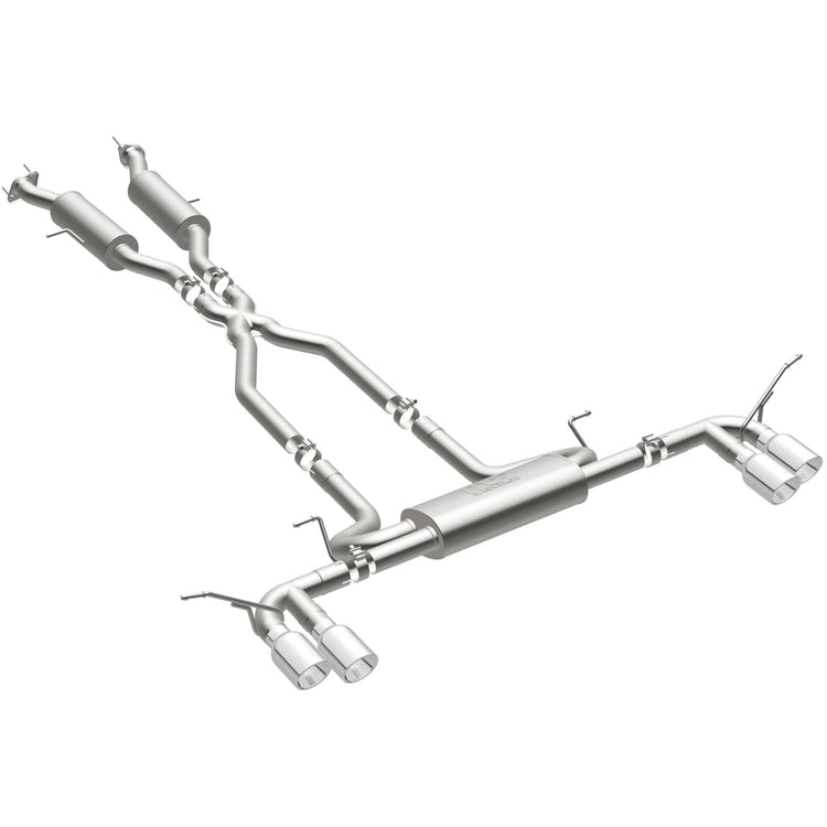 MagnaFlow 2014-2021 Jeep Grand Cherokee Street Series Cat-Back Performance Exhaust System Front View
