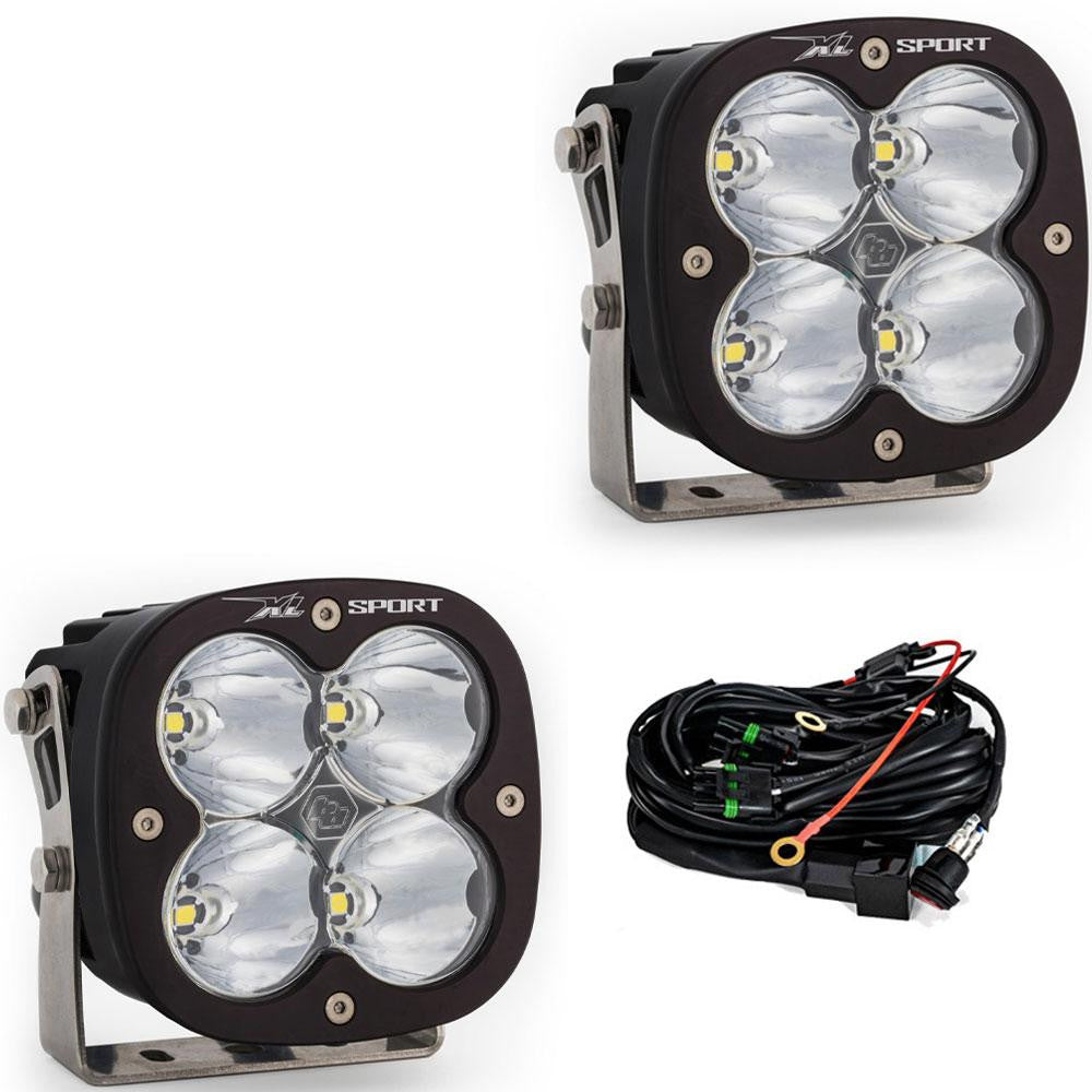 Baja Designs XL Sport LED Light Display of Included Parts