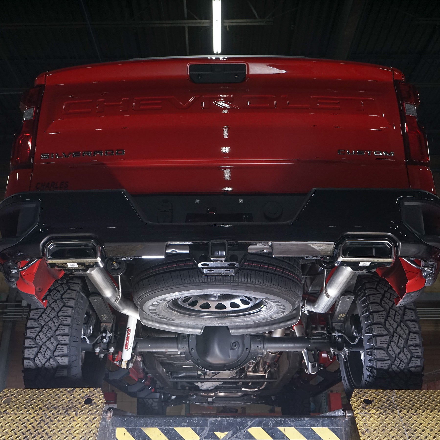 2019-25 Silverado Catback Exhaust Systems Front View