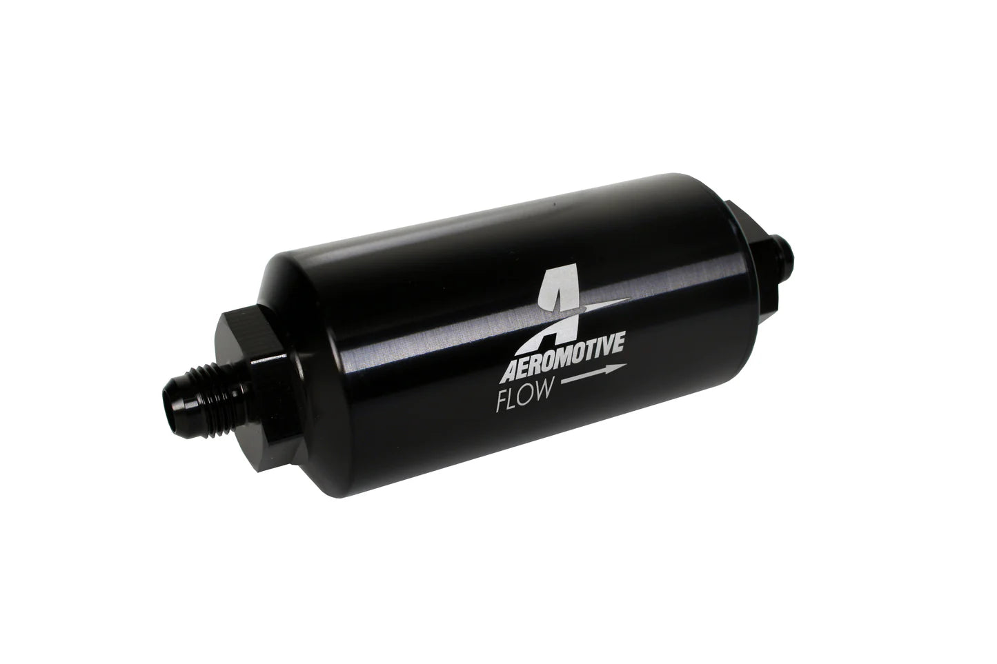 10 Micron Black Fuel Filter with Male AN-06 Ports & Microglass Element
