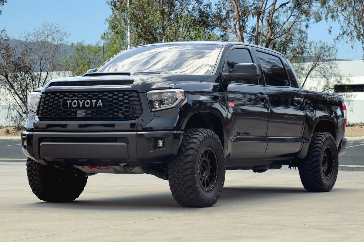 2019-2021 Toyota Tundra TRD Pro CREWMAX 5.7L 4WD PRO-LIFT-KIT Springs (Front Springs & Rear 1" Block) Display on Vehicle