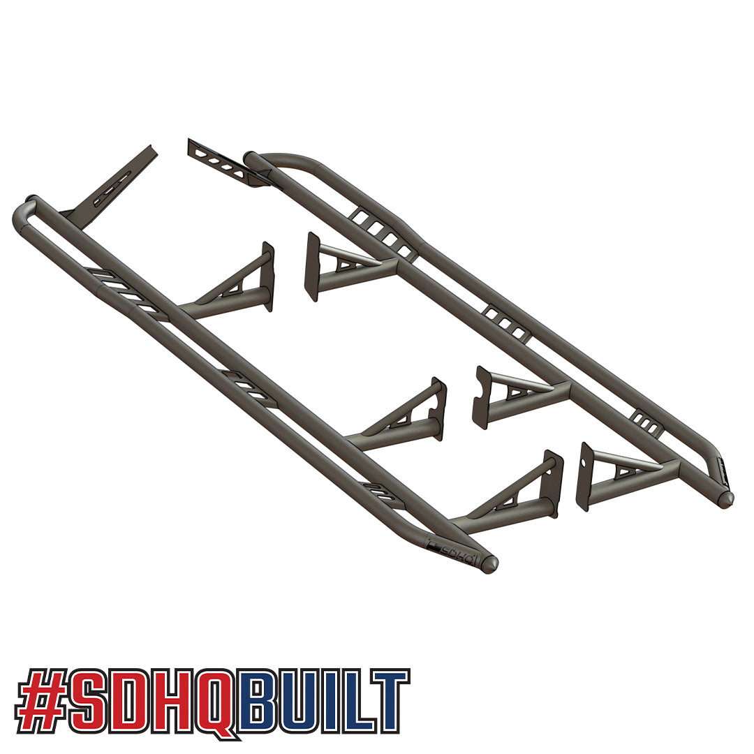 '15-23 Ford F150 Super Crew SDHQ Built Weld-On Rock Sliders Protection SDHQ Off Road