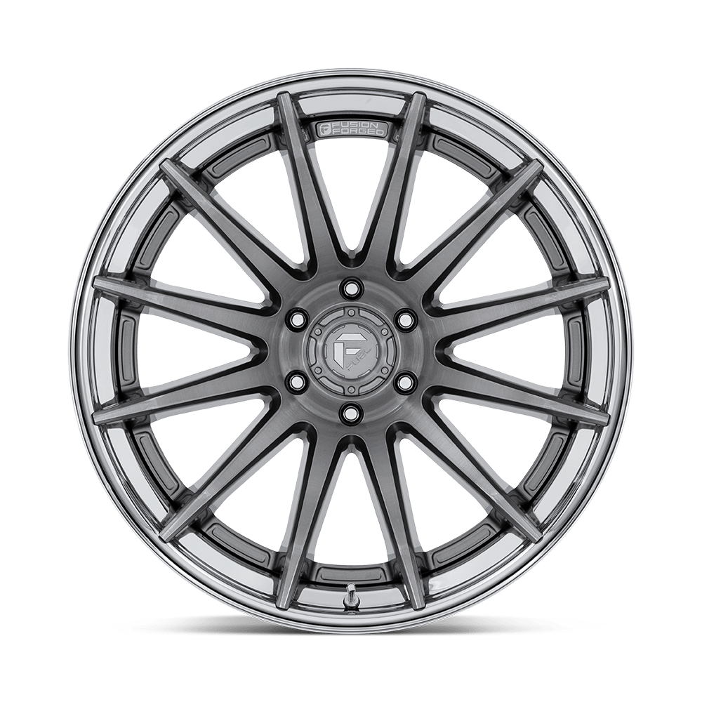 Fuel Wheels | BURN Front View Grey