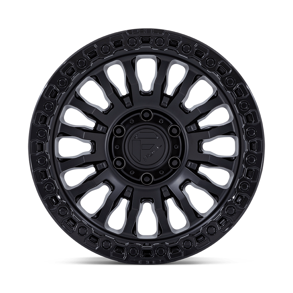 Fuel Wheels | RINCON | MATTE BLACK W/ GLOSS BLACK LIP