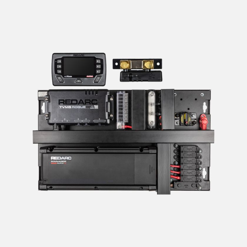 REDWORKS QuickFit75 TVMS Power Panel Front View