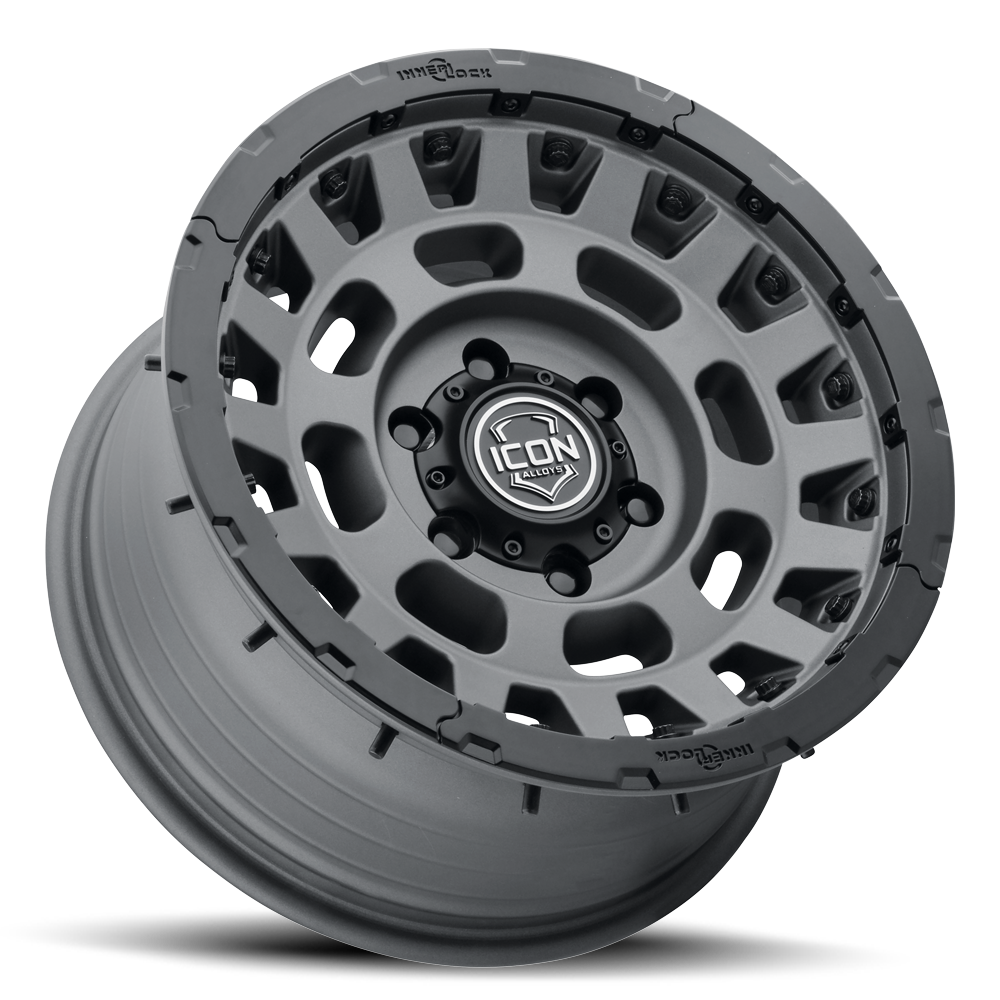 ICON ALLOYS | Hammer Pro | Satin Black / Silver Machined / Charcoal