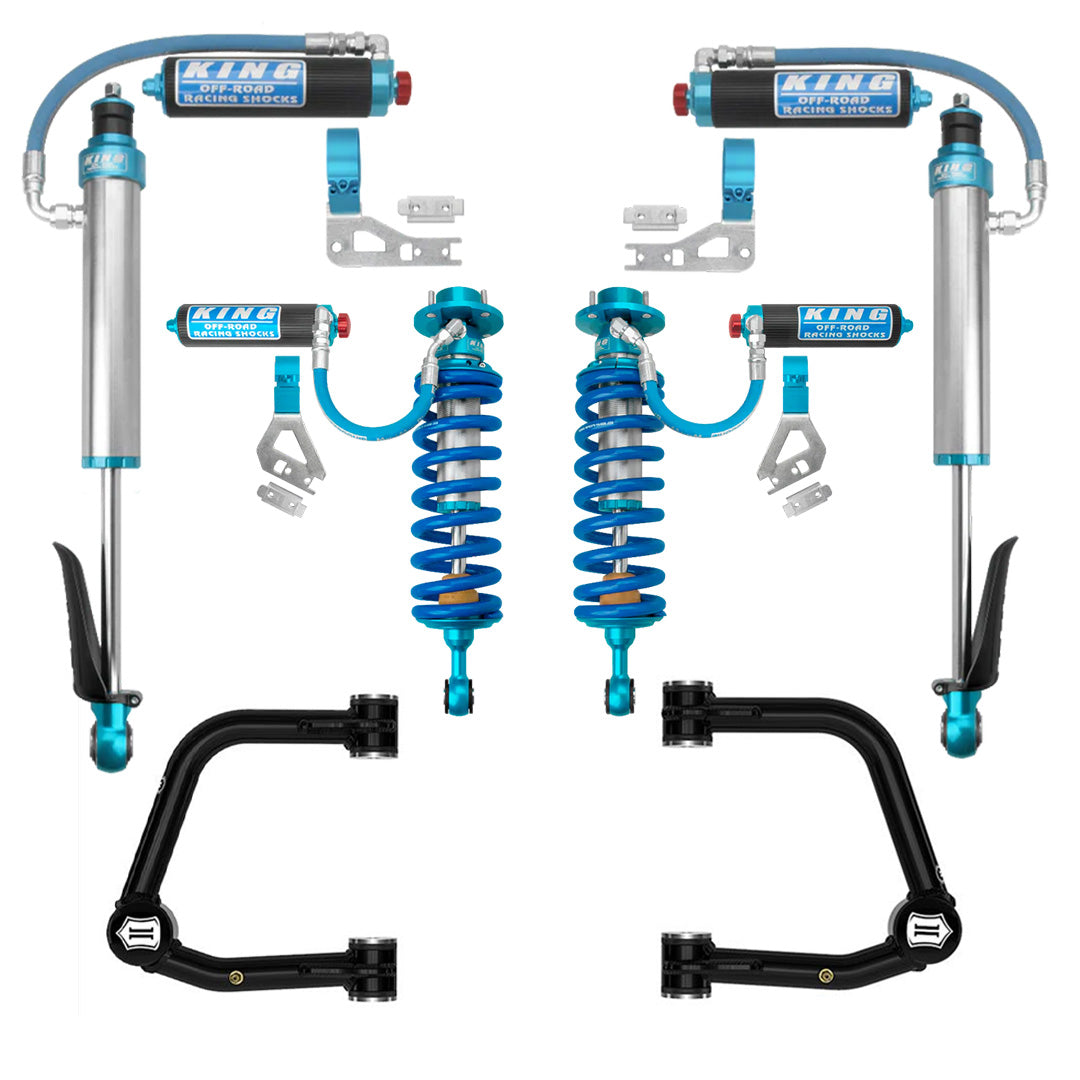 '23-24 Toyota Sequoia King Front 2.5 RR Coilovers and Rear 2.5 RR Rear Shocks w/ Compression Adjusters and Upper Control Arms parts