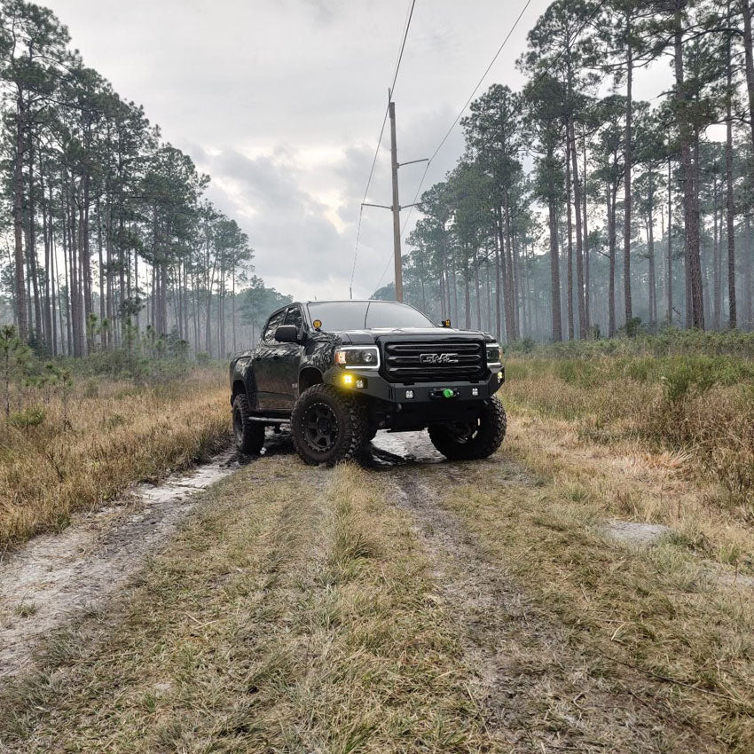 2015-2019 GMC CANYON OCTANE FRONT WINCH BUMPER Front View