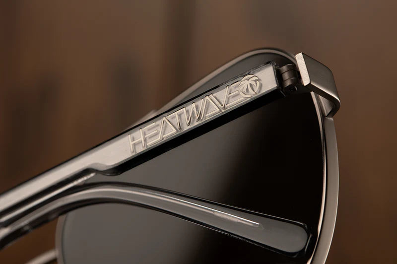 Incline Sunglasses: Gun Metal Front View