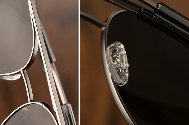 Incline Sunglasses: Gun Metal Front View