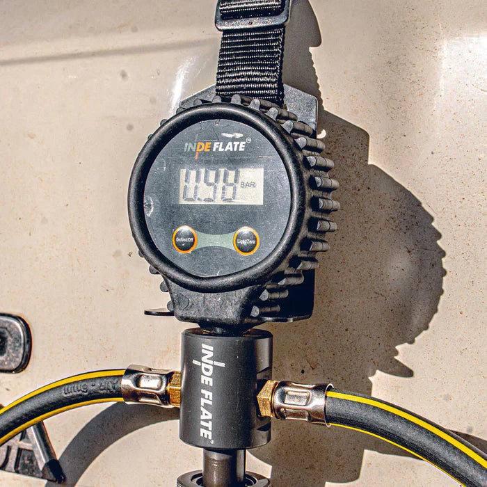 Indeflate Four Hose Unit | Digital Gauge Front View