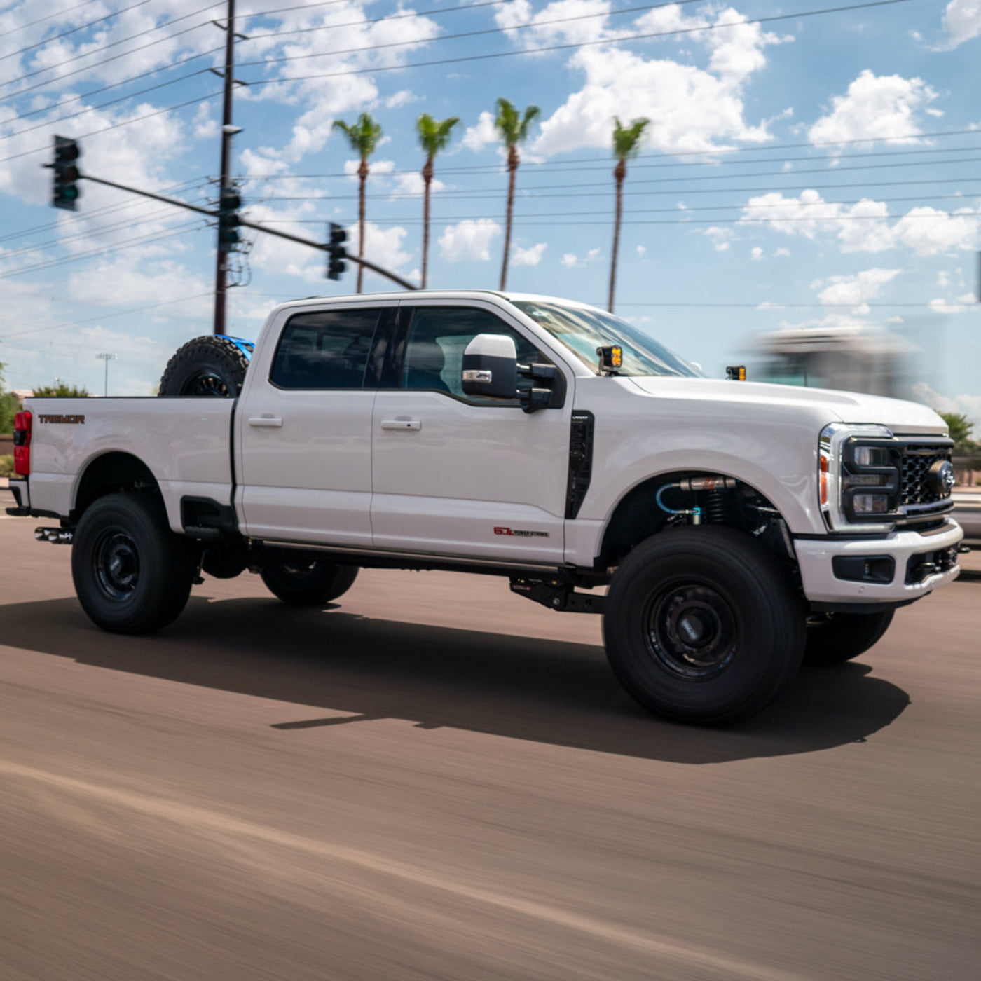 '23-26 FORD SUPER DUTY SDHQ BUILT A-PILLAR LIGHT MOUNTS installed