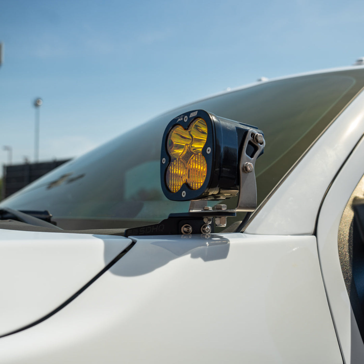 '23-26 FORD SUPER DUTY SDHQ BUILT A-PILLAR LIGHT MOUNTS installed