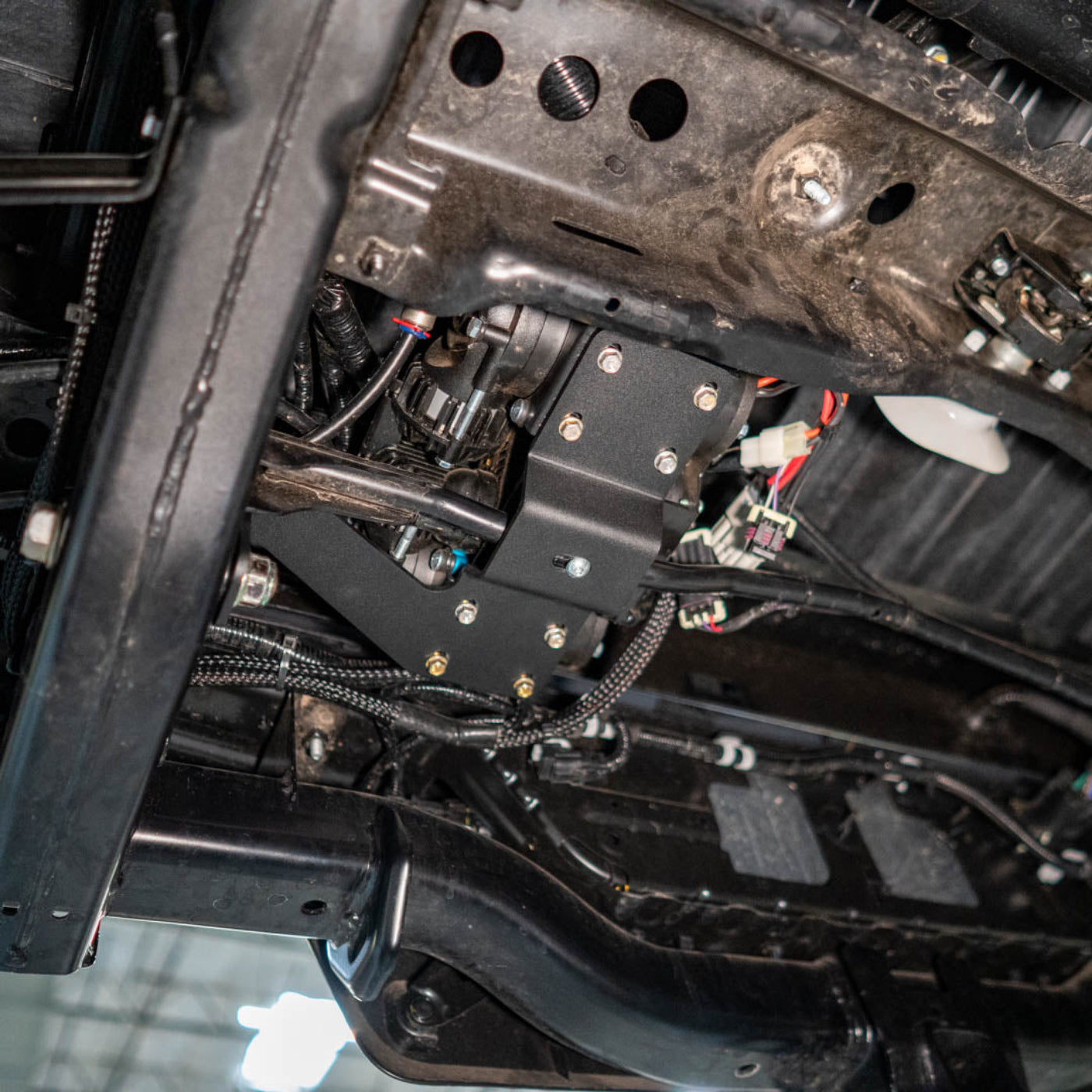 SDHQ Built '24 Tacoma Air Compressor Mount Kit installed