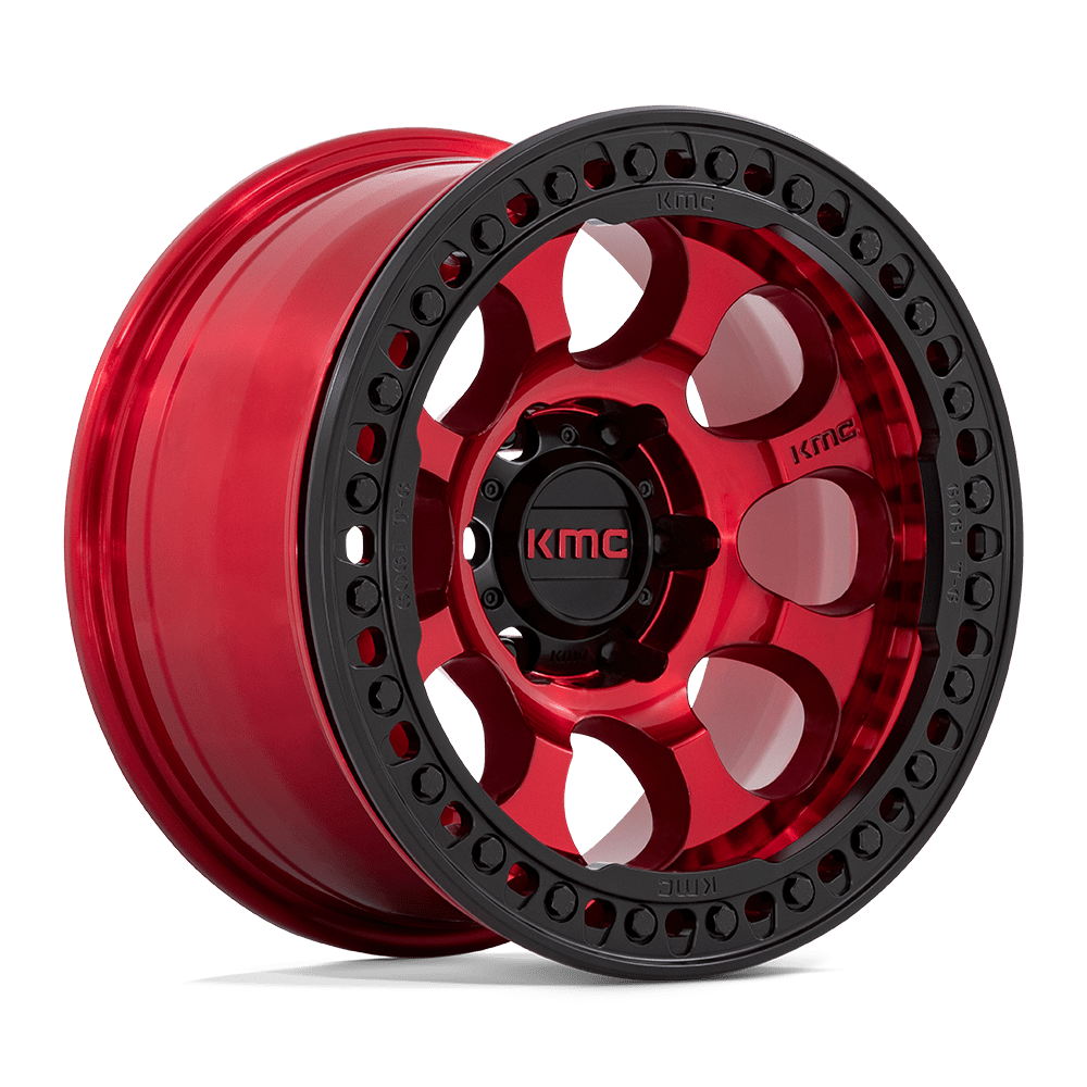 KMC WHEELS | RIOT BEADLOCK Front View Red