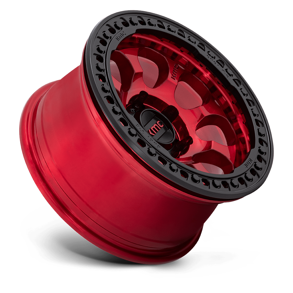 KMC WHEELS | RIOT BEADLOCK Front View Red