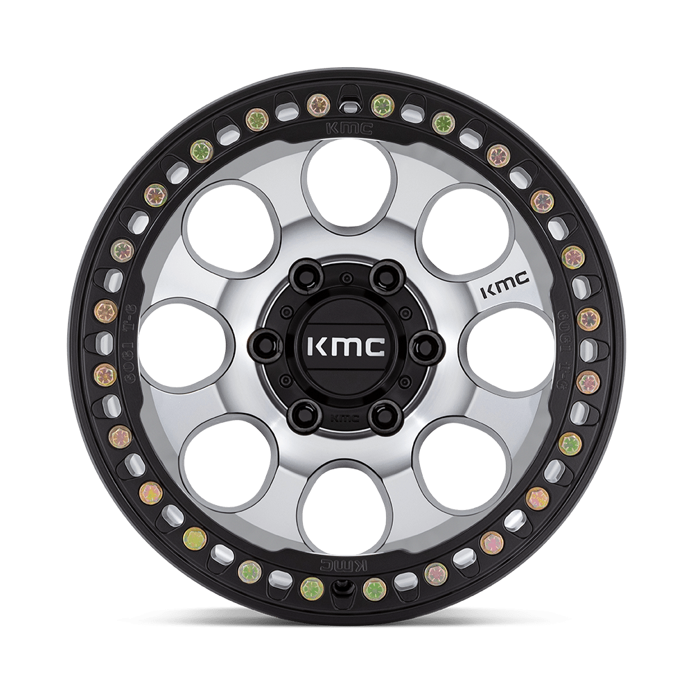 KMC WHEELS | RIOT BEADLOCK Front View Silver