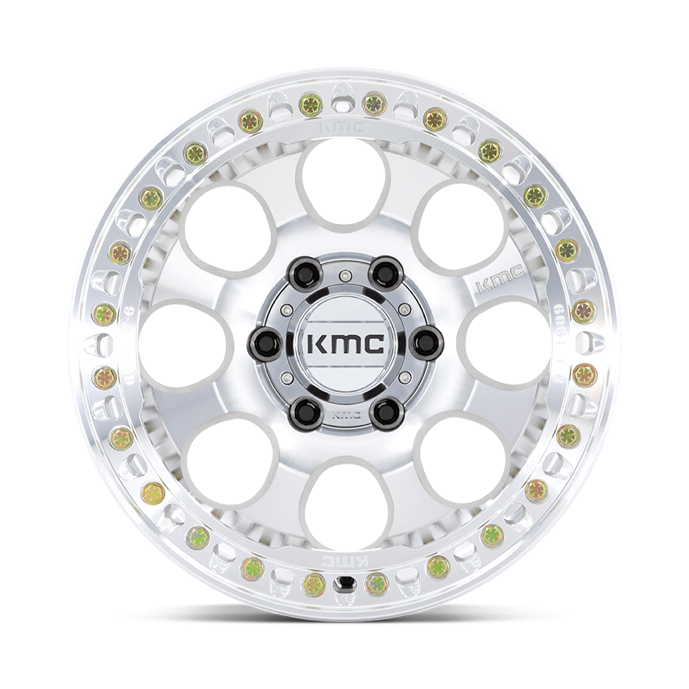 KMC WHEELS | RIOT BEADLOCK Front View Silver