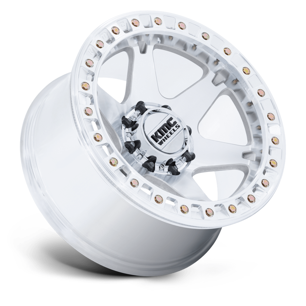 KMC Wheels | VI BEADLOCK Front View Silver