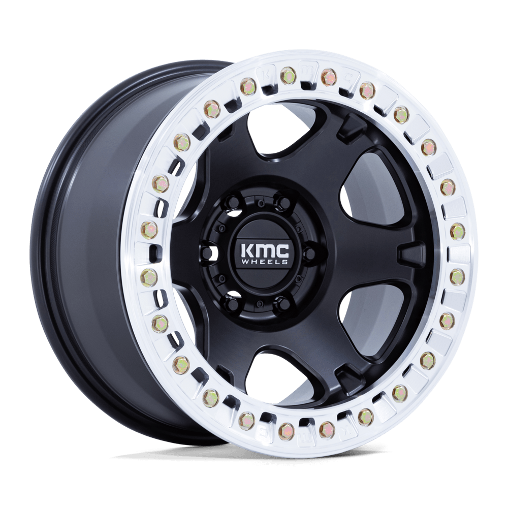 KMC Wheels | VI BEADLOCK Front View Black