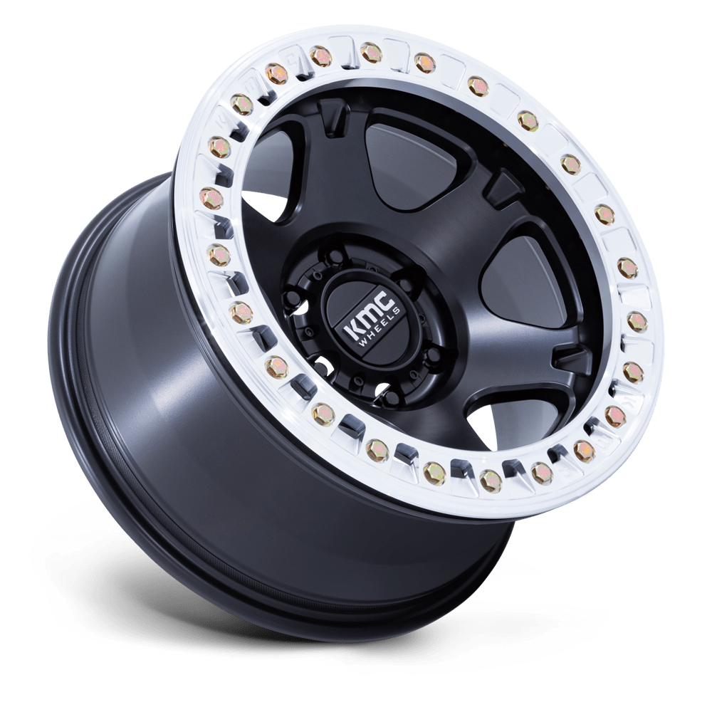 KMC Wheels | VI BEADLOCK Front View Black