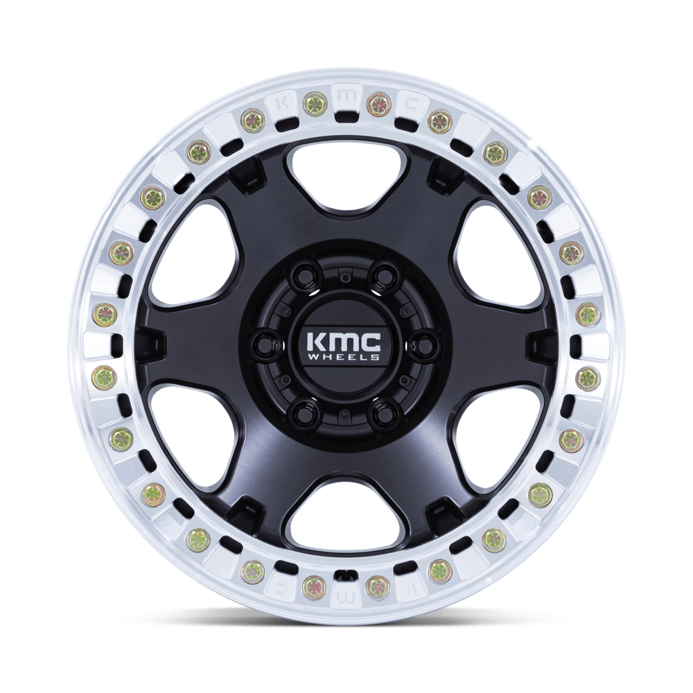 KMC Wheels | VI BEADLOCK Front View Black