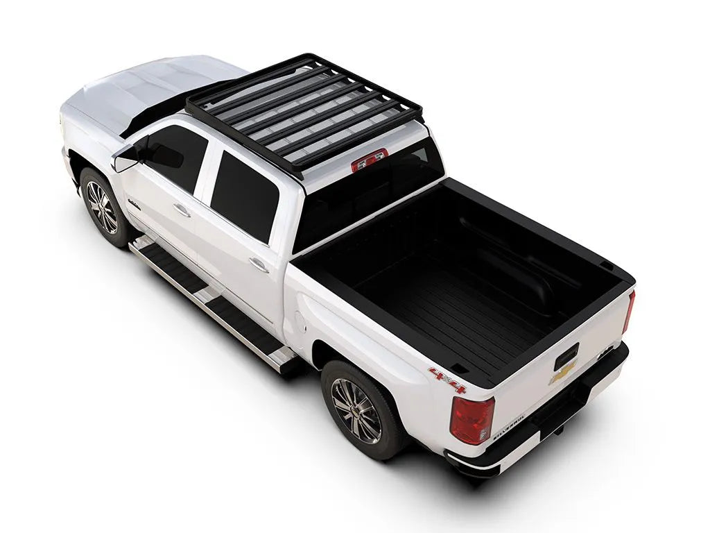 Chevrolet Silverado/GMC Sierra 1500/2500/3500 Crew Cab (2014-2018)Slimline II Roof Rack Kit / Low Profile Front View