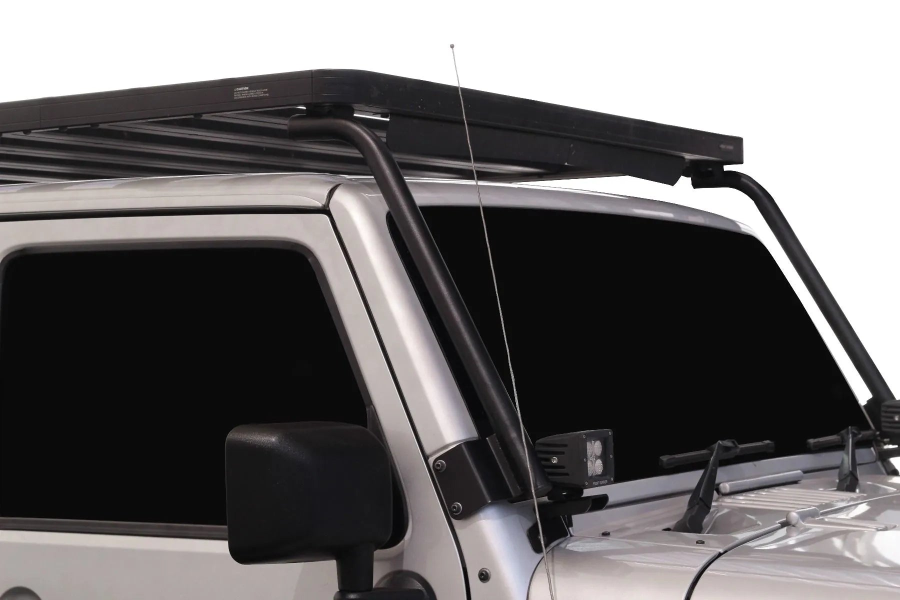 Jeep Wrangler JK 2 Door (2007-2018) Extreme Slimline II Roof Rack Kit Front View
