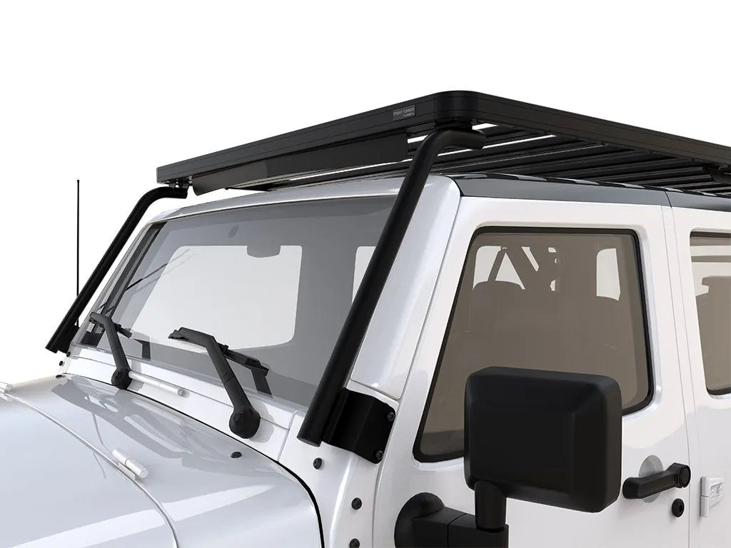 Jeep Wrangler JK 4 Door (2007-2018) Extreme Slimline II Roof Rack Kit Front View