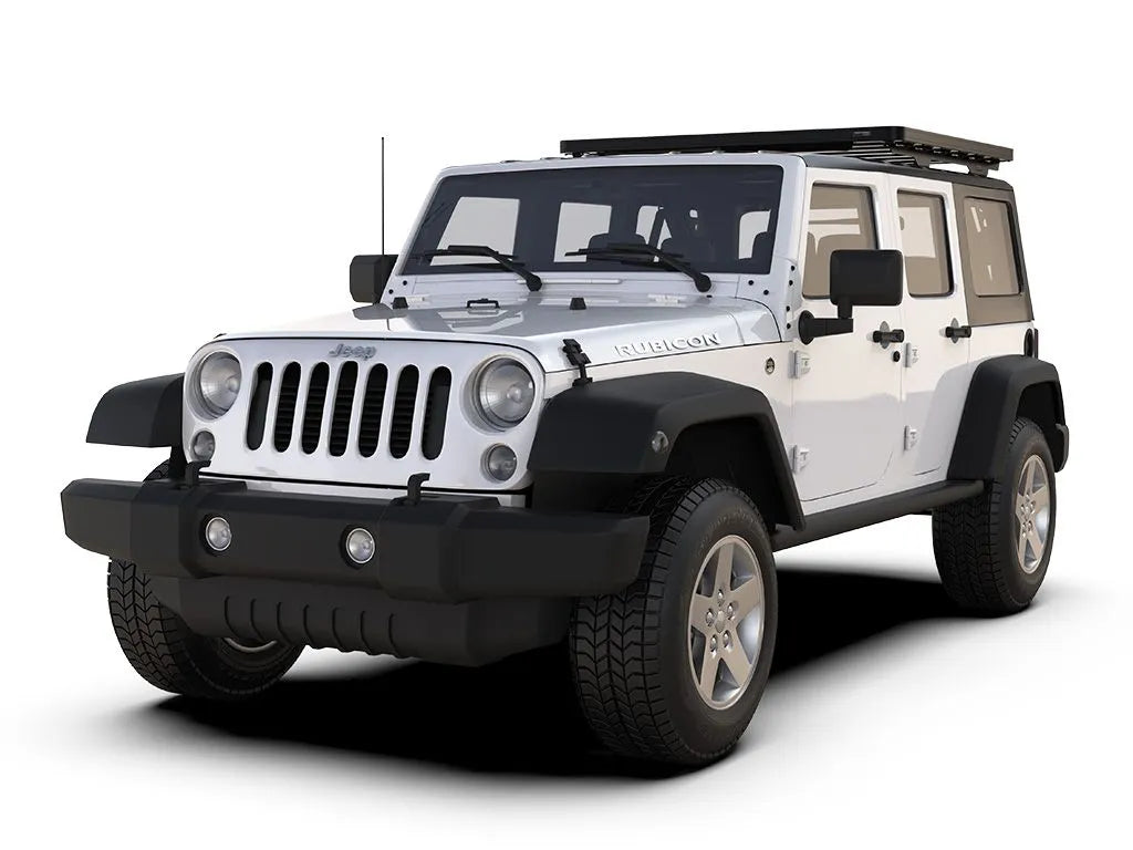 Jeep Wrangler JK 4 Door (2007-2018) Extreme Slimline II 1/2 Roof Rack Kit Front View