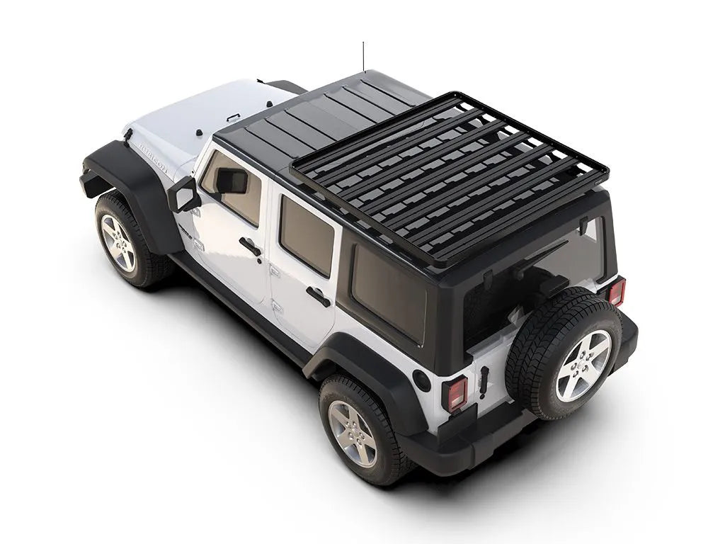 Jeep Wrangler JK 4 Door (2007-2018) Extreme Slimline II 1/2 Roof Rack Kit Front View