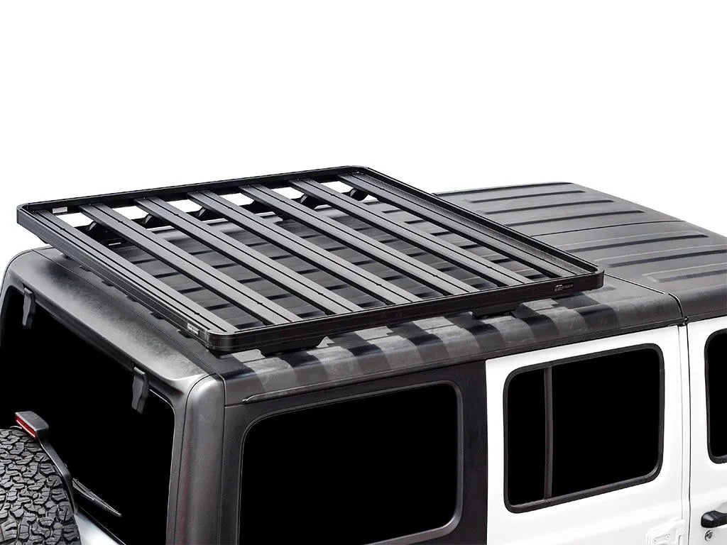 Jeep Wrangler JL 4 Door (2018-Current)Extreme Slimline II 1/2 Roof Rack Kit Front View