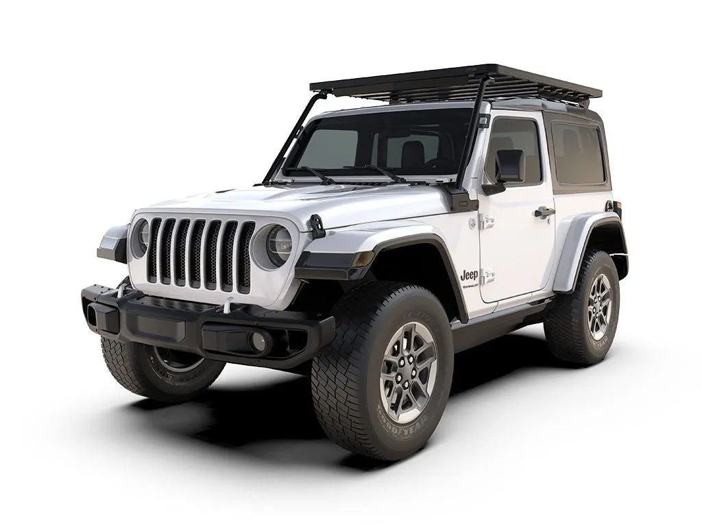 Jeep Wrangler JL 2 Door (2018-Current) Extreme Slimline II Roof Rack Kit Front View