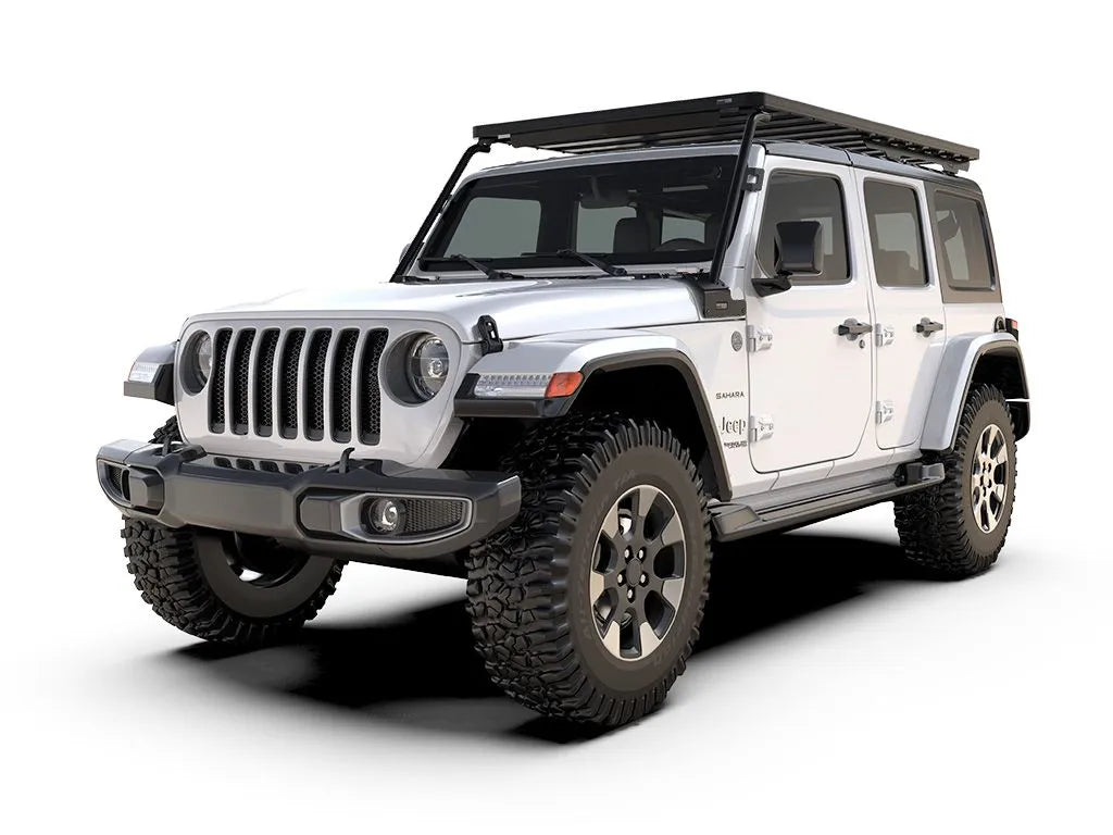 Jeep Wrangler JL 4 Door (2018-Current) Extreme Slimline II Roof Rack Kit Front View
