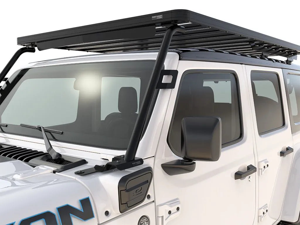 Jeep Wrangler 4xe (2021-Current) Extreme Slimline II Roof Rack Kit Front View