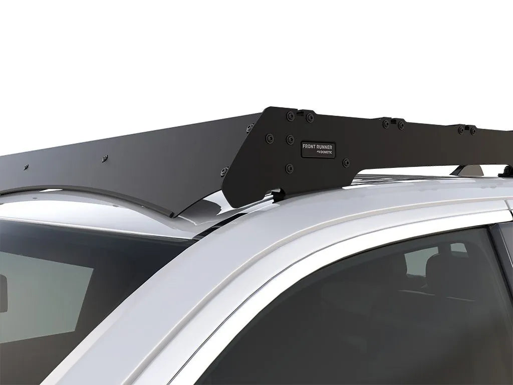 RAM 1500 5th Gen Crew Cab (2019-Current) Slimsport Roof Rack Kit / Lightbar Ready Front View