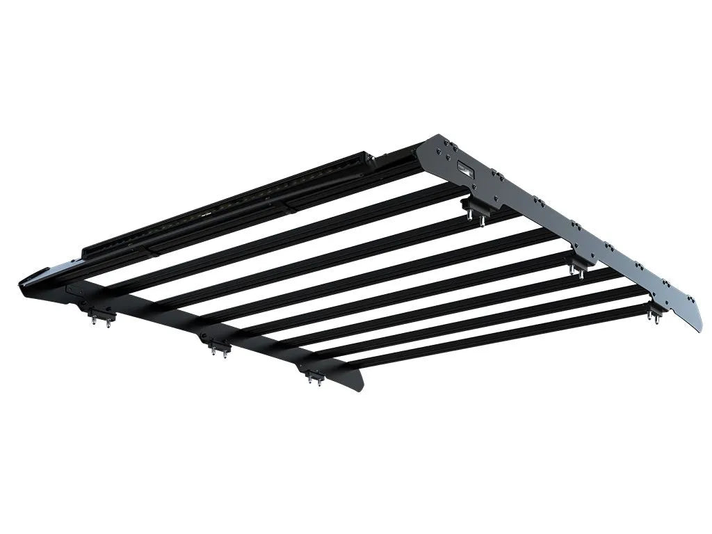 Ford F-150 Super Crew (2021-Current) Slimsport Roof Rack Kit / Lightbar Ready Front View