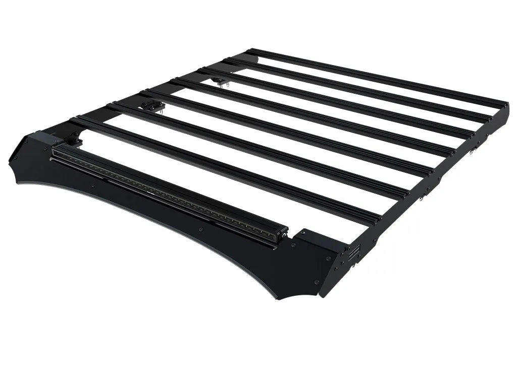Ford F-150 Super Crew (2021-Current) Slimsport Roof Rack Kit / Lightbar Ready Front View