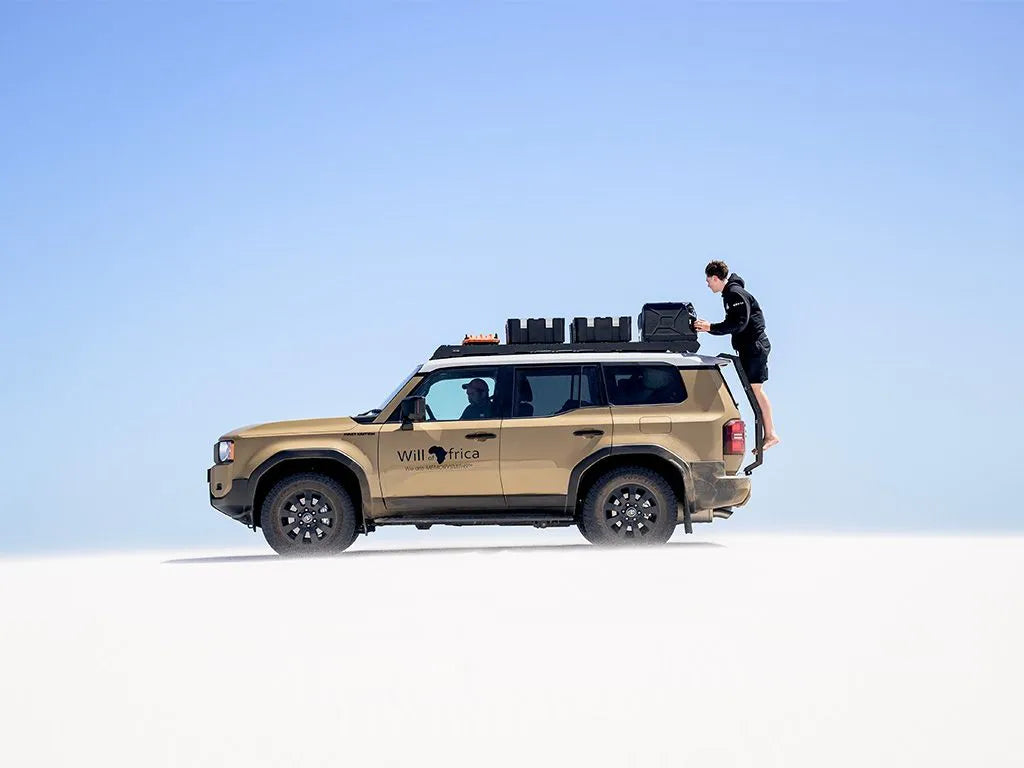 Toyota Land Cruiser 250 (2024-Current) Slimsport Roof Rack Kit / Lightbar Ready Front View