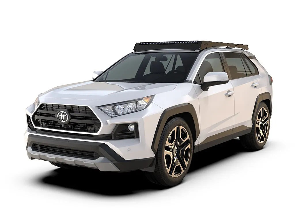 Toyota Rav4 (2019-Current) Slimsport Roof Rack Kit / Lightbar ready Front View